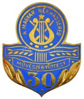 1979. "A Magyar Néphadsereg Művészegyüttesének 30. évfordulója" aranyozott, zománcozott bronz jelvény (39x32mm) T:AU