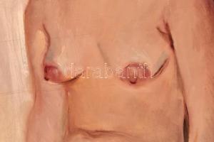 Élesdy István (1912-1987): Női akt. Olaj, vászon, jelzett. 67x48 cm