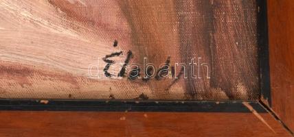 Élesdy István (1912-1987): Női akt. Olaj, vászon, jelzett. 67x48 cm