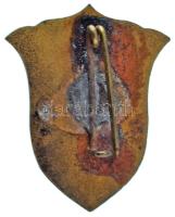 ~1930. "Premontrei Gimnázium - Gödöllő" aranyozott, zománcozott bronz iskolajelvény (32x26...