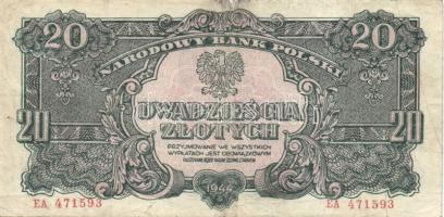 Lengyelország 1944. 20Zl "V.H." T:III