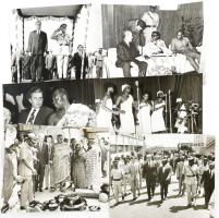 1973 Ghána, Losonczi Pál magyar államfő látogatásáról készült 41 db fotó. 26x23 cm