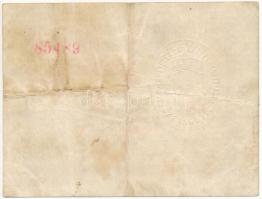 Osztrák-Magyar Monarchia / Bukovina / Czernowitz ~1914. 1K szárazpecséttel T:F /
Austro-Hungarian M...