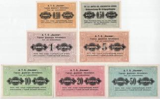 Ausztria / Eisenerz Hegyvidéki Igazgatóság tábori szükségpénze ~1914-1918. 10h - 50K (7xklf) T:UNC-A...