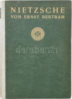 Bertram, Ernst, - Nietzsche, Friedrich: Nietzsche. Versuch einer Mythologie.. Berlin, 1919. Bei Georg Bondi. 368p. Térey Edit szakíró ajándékozási bejegyzésével. Kiadói félvászon kötésben.