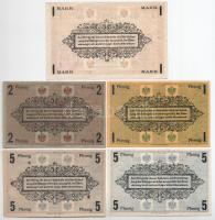 Német Birodalom / Chemnitz hadifogolytábor ~1914-1918. 1pf - 1M (11xklf), közte bélyegzéssel és bély...