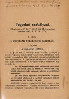 Tordy Géza:
Fegyelmi és közigazgatási büntető rendelkezések a M. Kir. Postánál. Összeállította és m...