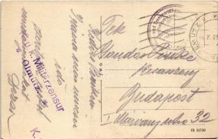 1915 Olomouc, Olmütz; Kino Edison, A. Auerbach Konfektion, Willy Weise Konditorei / cinema, shops, c...