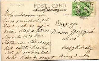 1913 Zsombolya, Hatzfeld, Jimbolia; Gróf Csekonics Csitó kastélya. Károlyi Margit grófnő levele / ca...