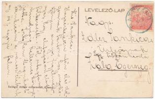 1918 Bodóhegy, Bodonci; Ágostai evangélikus templom és iskola, postahivatal, Obál Sándor vendéglője,...