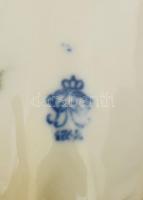 Német porcelán párduc. Kézzel festettek jelzettek, kopással 21 cm