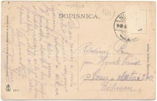 1912 Berzétemonostor, Nustar; Zupna crkva, Skola, Fvor grofa Khuena / Plébániatemplom, Iskola, Fő ut...