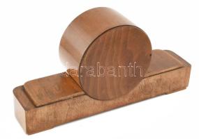 MOM kandallóóra, rugójáratos, art deco fazon 44 cm Működőképes, Kulcs nélkül