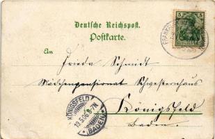 1906 Klein-Buchholz (Hannover), Gruss vom klein Buchholzer Turm, Bier u. Caffeegarten von August Nol...