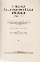 Kotlán Sándor:
A magyar állatorvosképzés története 1787-1937. A M. Kir. József nádor Műszaki és Gaz...