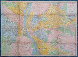 Budapest belterületének térképe utcanévjegyzékkel, Horthy Miklós körtérrel, Mónus Illés rakparttal é...