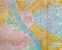 Budapest belterületének térképe utcanévjegyzékkel, Horthy Miklós körtérrel, Mónus Illés rakparttal é...