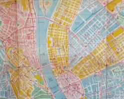 Budapest belterületének térképe utcanévjegyzékkel, Horthy Miklós körtérrel, Mónus Illés rakparttal é...