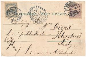 1901 Károlyváros, Karlovac; Pravoslavna crkva, Gradsko kupaliste, katolicka crkva, na Korani, Ljekar...