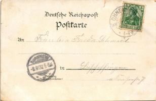 1902 Ohnenheim, Kirche, Wirtschaf zu den Zwei Schüsseln (Andrée Schmitt), Ohnenheimer Mühle / genera...