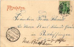 1904 Bruchsal, Gasthaus zur Reserve und Weinstube im grossen Fass (EK)