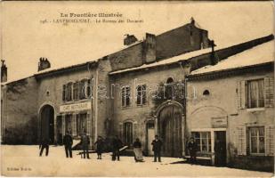1914 Lanfroicourt, Le Bureau des Douanes / customs office in winter, café and restaurant (fl)