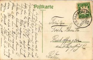 1907 Haßloch, Hassloch (Rheinpfalz); Gasthaus Zur Rose, Rosengarten / inn, garden (fl)