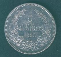 Bulgária 1885. 5L Ag T:3/3+