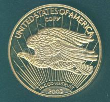 USA 1933. 20$ Au 2003-as fém fantázia utánverete T:PP (eredeti RRR!)