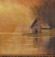 Szepesi Kuszka Jenő (1885-1948): Tátrai táj. Olaj, karton, jelezve jobbra lent. Üvegezett fakeretben...