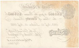 Nagy-Britannia 1933. 20P a második világháborús "Bernhard művelet" hamis bankjegye "4...
