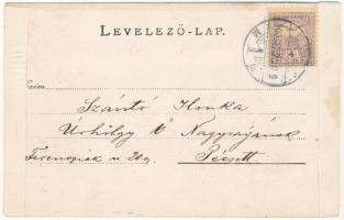 1900 Bolzano, Bozen (Südtirol); Maria Himmelfahrt / church. Fritz Gratl hand-coloured photo