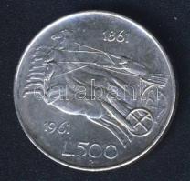 Olaszország 1961. 500L Ag "Olasz egység századfordulója" T:2