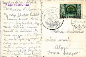 1940 Nagyszalonta, Salonta; bevonulás, "Isten hozott szép magyar leventék, aranyos vitézek!&quo...