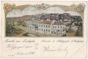 1900 Plovdiv, Philippople, Philippopolis; Art Nouveau, floral (EB)