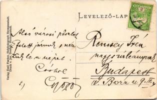 1915 Nagyszeben, Hermannstadt, Sibiu; Armbrustergasse. Emil Fischer, Jos. Drotleff / utca / street (...