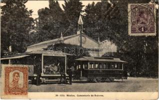 Mexico City, Cementerio de Dolores / cemetery, tram (EK)