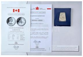 Kanada 1975. 1$ Ag "Calgary" tanúsítvánnyal T:PP Canada 1975. 1 Dollar Ag "Calgary&qu...