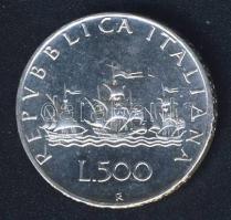 Olaszország 1969. 500L Ag "Kolumbusz hajója" T:2+