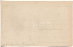 ~1917 Moara Nica (Suceava), Biserica de lemn / Orthodox wooden church, K.u.k. soldier. photo (fl)