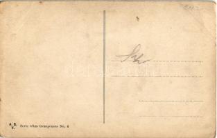 Un apache. ASV Serie tetes trompeuses No. 6. / Erotikus optikai illúziós képeslap meztelen hölgyekke...