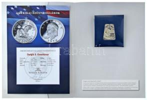 Amerikai Egyesült Államok 1971S 1$ Ag "Eisenhower" tanúsítvánnyal T:PP USA 1971S 1 Dollar ...