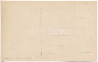 ~1917 Pojorata, Pozoritta (Suceava); Első világháborús leégett vízimalom, osztrák-magyar katona / WW...