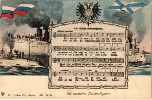 Die russische Nationalhymne / Russian national anthem, flag and coat of arms, patriotic propaganda (EK)