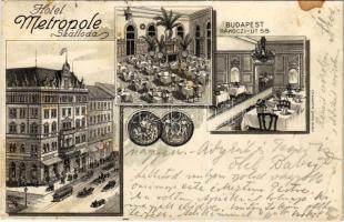 1926 Budapest VII. Hotel Metropole szálloda és kávéház reklámja. Rákóczi út 58. So. Stpl (fl)