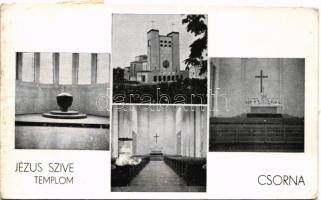 1942 Csorna, Jézus Szíve templom, belsők (EK)