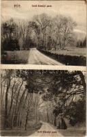 Fót, Gróf Károlyi kastély parkja. Kropacsek János kiadása (fl)