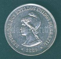 Brazília 1889. 500R Ag T:2R!