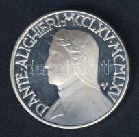 Olaszország 1965. "Dante Alighieri" Ag emlékérem 12,76g T:exPP