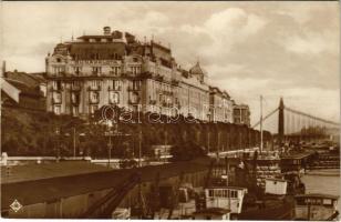 Budapest V. Hotel Ritz Dunapalota szálloda, villamos, uszályok